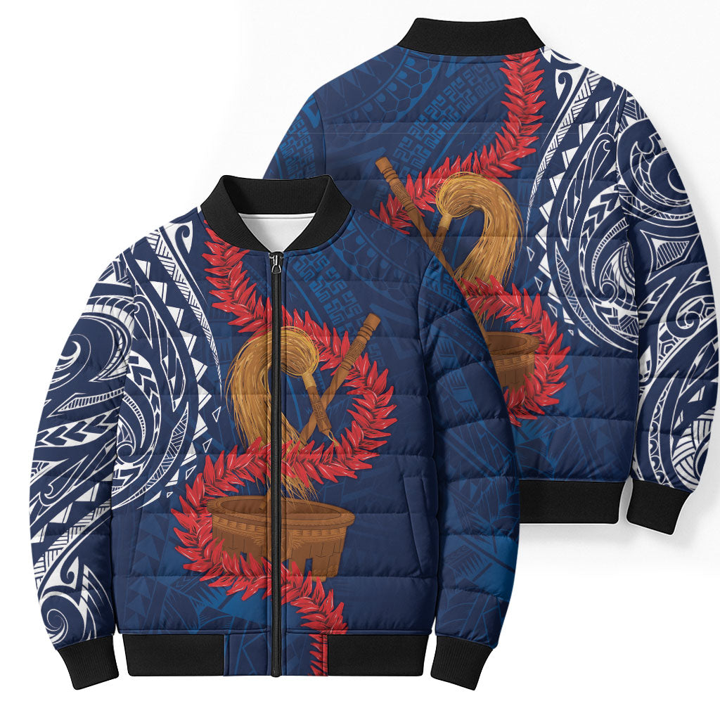 Talofa Samoa Tanoa Fue Mix Ulafala Bomber Puffer Jacket LT7 - Polynesian Pride