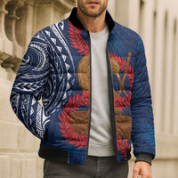 Talofa Samoa Tanoa Fue Mix Ulafala Bomber Puffer Jacket LT7 - Polynesian Pride