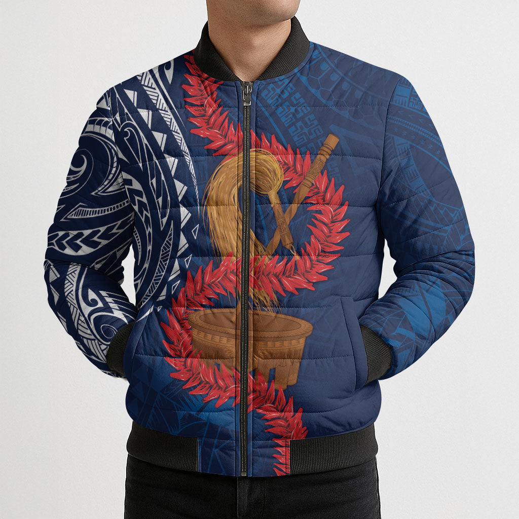 Talofa Samoa Tanoa Fue Mix Ulafala Bomber Puffer Jacket LT7 - Polynesian Pride