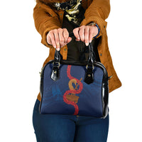 Talofa Samoa Tanoa Fue Mix Ulafala Shoulder Handbag LT7 One Size Navy Blue - Polynesian Pride