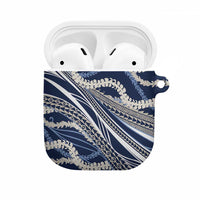Polynesian Puakeniken Pikake Twisted Lei AirPods Case Navy Blue LT7 Navy Blue - Polynesian Pride
