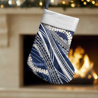 Polynesian Puakeniken Pikake Twisted Lei Christmas Stocking Navy Blue LT7 Set of 2 Navy Blue - Polynesian Pride