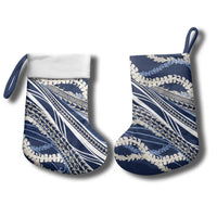 Polynesian Puakeniken Pikake Twisted Lei Christmas Stocking Navy Blue LT7 - Polynesian Pride