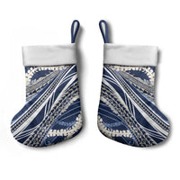 Polynesian Puakeniken Pikake Twisted Lei Christmas Stocking Navy Blue LT7 - Polynesian Pride