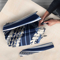 Polynesian Puakeniken Pikake Twisted Lei Umbrella Navy Blue LT7 - Polynesian Pride