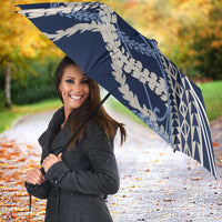 Polynesian Puakeniken Pikake Twisted Lei Umbrella Navy Blue LT7 - Polynesian Pride