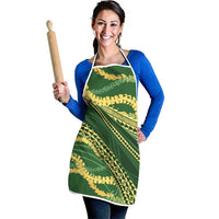 Polynesian Puakeniken Pikake Twisted Lei Apron Emerald LT7 - Polynesian Pride