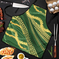 Polynesian Puakeniken Pikake Twisted Lei Apron Emerald LT7 Emerald - Polynesian Pride