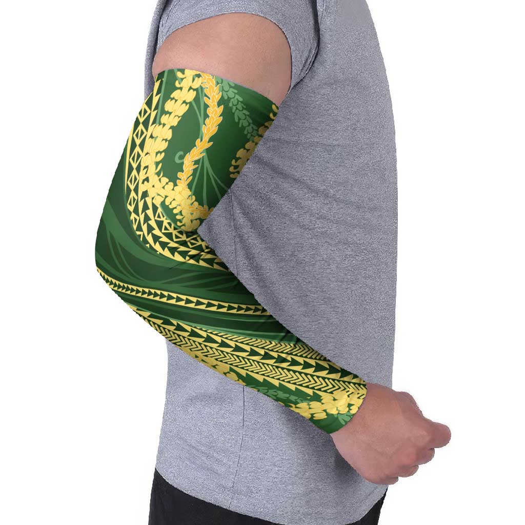Polynesian Puakeniken Pikake Twisted Lei Arm Sleeves Emerald LT7 - Polynesian Pride