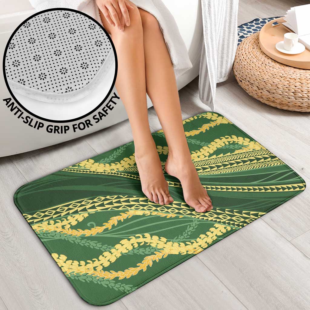 Polynesian Puakeniken Pikake Twisted Lei Bathroom Set Emerald LT7 - Polynesian Pride