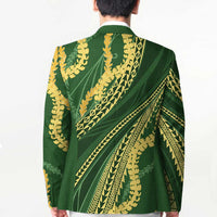 Polynesian Puakeniken Pikake Twisted Lei Blazer Emerald LT7 - Polynesian Pride