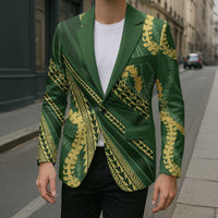 Polynesian Puakeniken Pikake Twisted Lei Blazer Emerald LT7 - Polynesian Pride