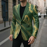Polynesian Puakeniken Pikake Twisted Lei Blazer Emerald LT7 - Polynesian Pride