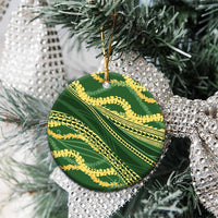 Polynesian Puakeniken Pikake Twisted Lei Ceramic Ornament Emerald LT7 - Polynesian Pride