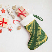 Polynesian Puakeniken Pikake Twisted Lei Christmas Stocking Emerald LT7 - Polynesian Pride
