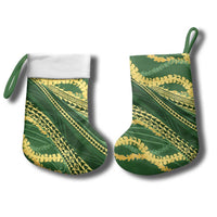 Polynesian Puakeniken Pikake Twisted Lei Christmas Stocking Emerald LT7 - Polynesian Pride