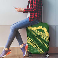 Polynesian Puakeniken Pikake Twisted Lei Luggage Cover Emerald LT7 - Polynesian Pride