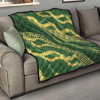 Polynesian Puakeniken Pikake Twisted Lei Quilt Emerald LT7 - Polynesian Pride
