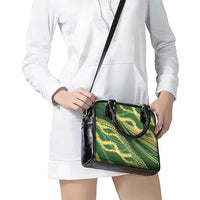 Polynesian Puakeniken Pikake Twisted Lei Shoulder Handbag Emerald LT7 - Polynesian Pride