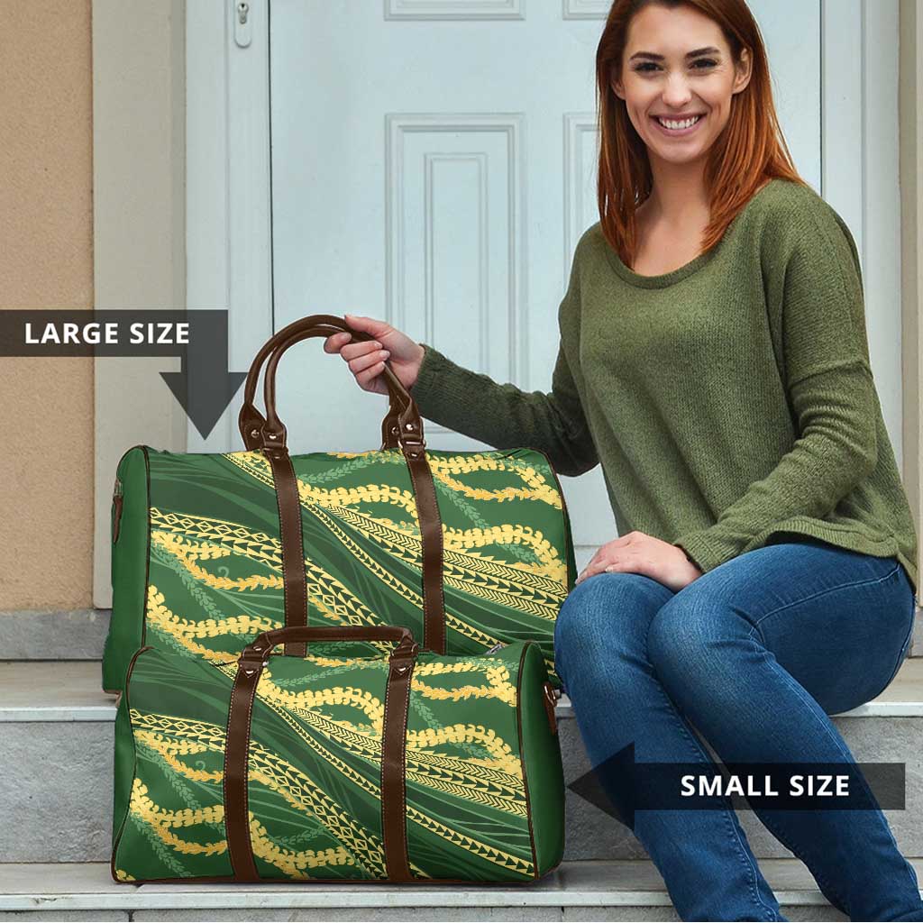 Polynesian Puakeniken Pikake Twisted Lei Travel Bag Emerald LT7 - Polynesian Pride