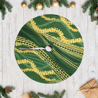 Polynesian Puakeniken Pikake Twisted Lei Tree Skirt Emerald LT7 Casual Emerald - Polynesian Pride