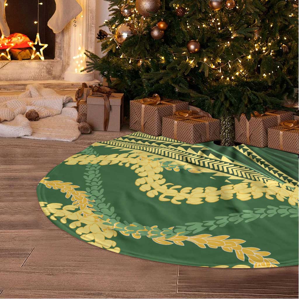 Polynesian Puakeniken Pikake Twisted Lei Tree Skirt Emerald LT7 - Polynesian Pride
