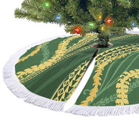 Polynesian Puakeniken Pikake Twisted Lei Tree Skirt Emerald LT7 - Polynesian Pride