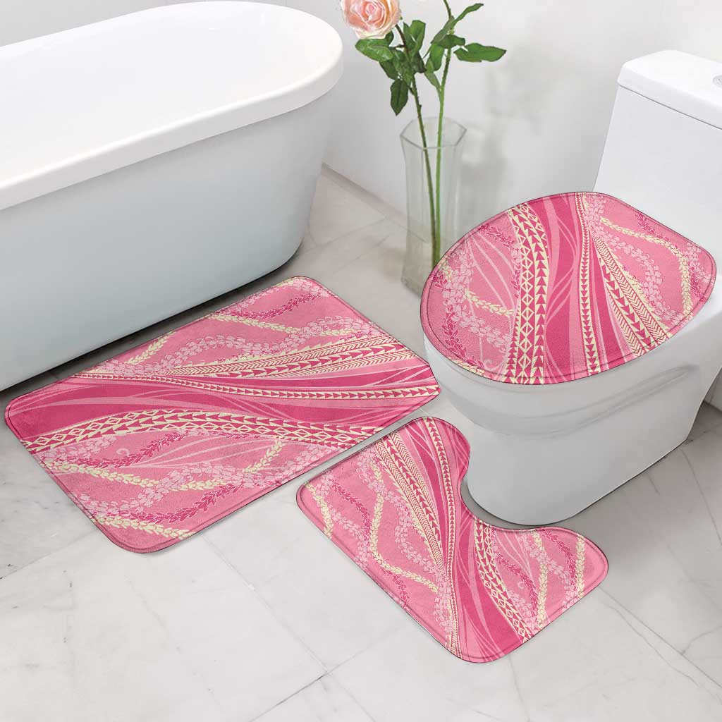 Polynesian Puakeniken Pikake Twisted Lei Bathroom Set Rose Pink LT7 - Polynesian Pride