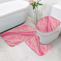 Polynesian Puakeniken Pikake Twisted Lei Bathroom Set Rose Pink LT7 - Polynesian Pride