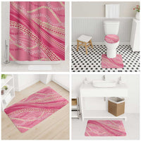 Polynesian Puakeniken Pikake Twisted Lei Bathroom Set Rose Pink LT7 - Polynesian Pride
