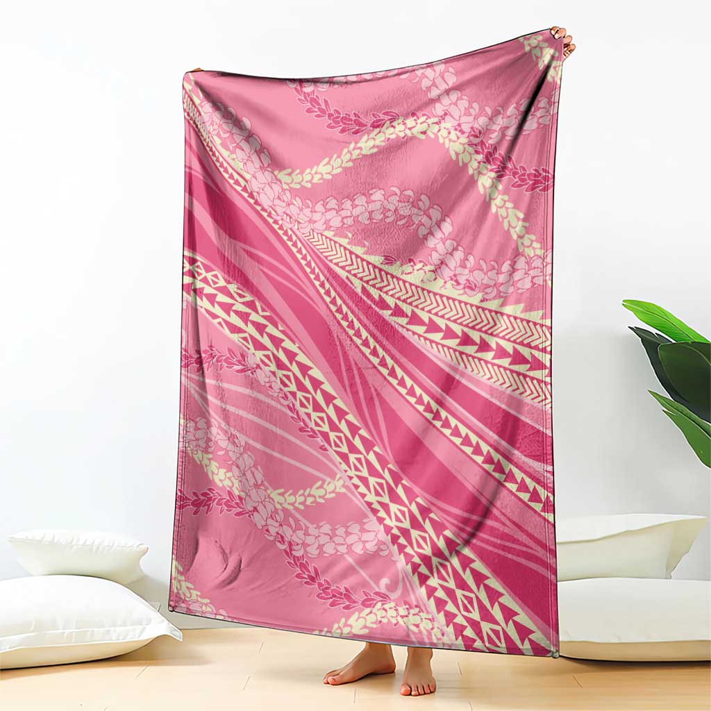 Polynesian Puakeniken Pikake Twisted Lei Blanket Rose Pink LT7 - Polynesian Pride