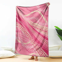 Polynesian Puakeniken Pikake Twisted Lei Blanket Rose Pink LT7 - Polynesian Pride