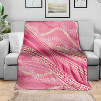 Polynesian Puakeniken Pikake Twisted Lei Blanket Rose Pink LT7 - Polynesian Pride