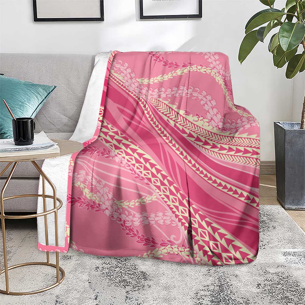 Polynesian Puakeniken Pikake Twisted Lei Blanket Rose Pink LT7 - Polynesian Pride