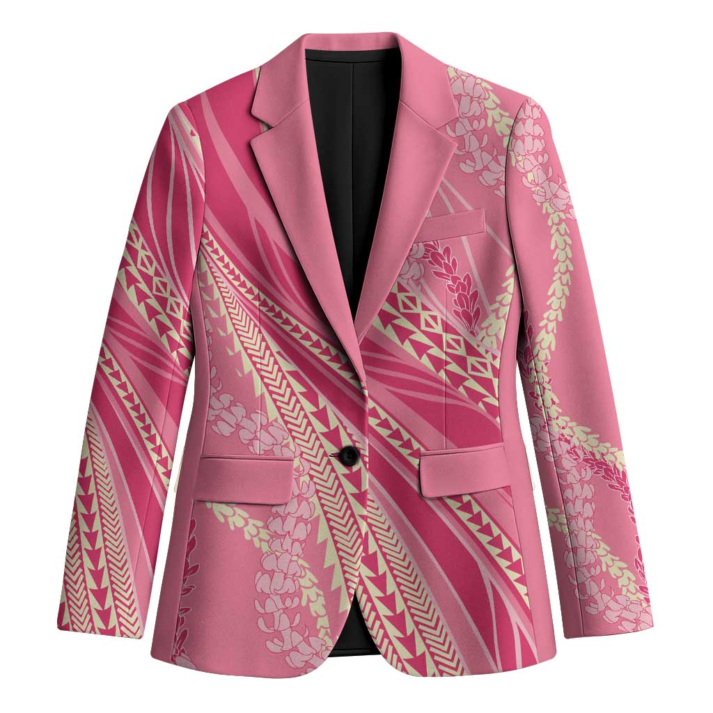 Polynesian Puakeniken Pikake Twisted Lei Blazer Rose Pink LT7 Unisex Rose Pink - Polynesian Pride