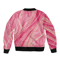 Polynesian Puakeniken Pikake Twisted Lei Bomber Jacket Rose Pink LT7 - Polynesian Pride