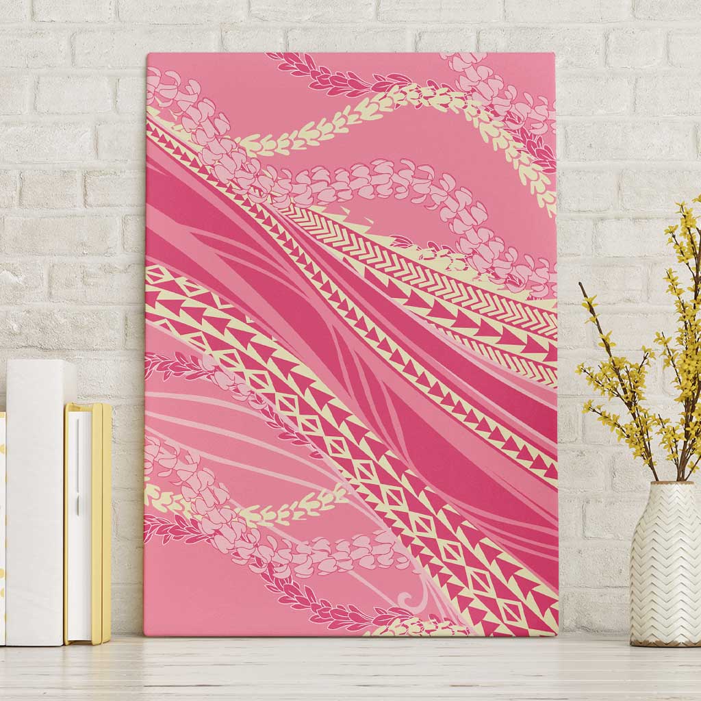Polynesian Puakeniken Pikake Twisted Lei Canvas Wall Art Rose Pink LT7 Without Frame Rose Pink - Polynesian Pride