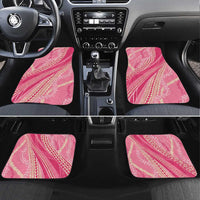 Polynesian Puakeniken Pikake Twisted Lei Car Mats Rose Pink LT7 Set 4pcs Rose Pink - Polynesian Pride