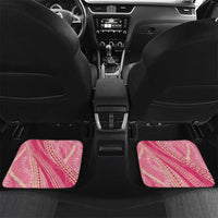 Polynesian Puakeniken Pikake Twisted Lei Car Mats Rose Pink LT7 Set 2pcs - Back Rose Pink - Polynesian Pride