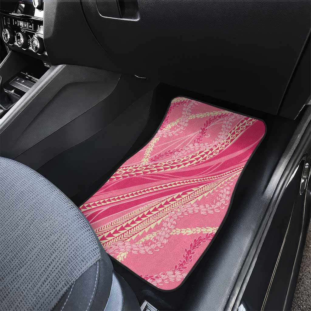 Polynesian Puakeniken Pikake Twisted Lei Car Mats Rose Pink LT7 - Polynesian Pride