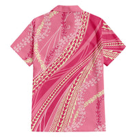 Polynesian Puakeniken Pikake Twisted Lei Hawaiian Shirt Rose Pink LT7 - Polynesian Pride