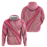 Polynesian Puakeniken Pikake Twisted Lei Hoodie Rose Pink LT7 - Polynesian Pride