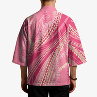 Polynesian Puakeniken Pikake Twisted Lei Kimono Rose Pink LT7 - Polynesian Pride