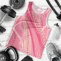 Polynesian Puakeniken Pikake Twisted Lei Men Tank Top Rose Pink LT7 - Polynesian Pride