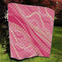 Polynesian Puakeniken Pikake Twisted Lei Quilt Rose Pink LT7 - Polynesian Pride
