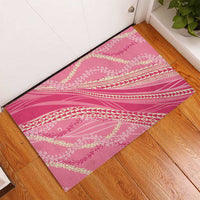 Polynesian Puakeniken Pikake Twisted Lei Rubber Doormat Rose Pink LT7 - Polynesian Pride