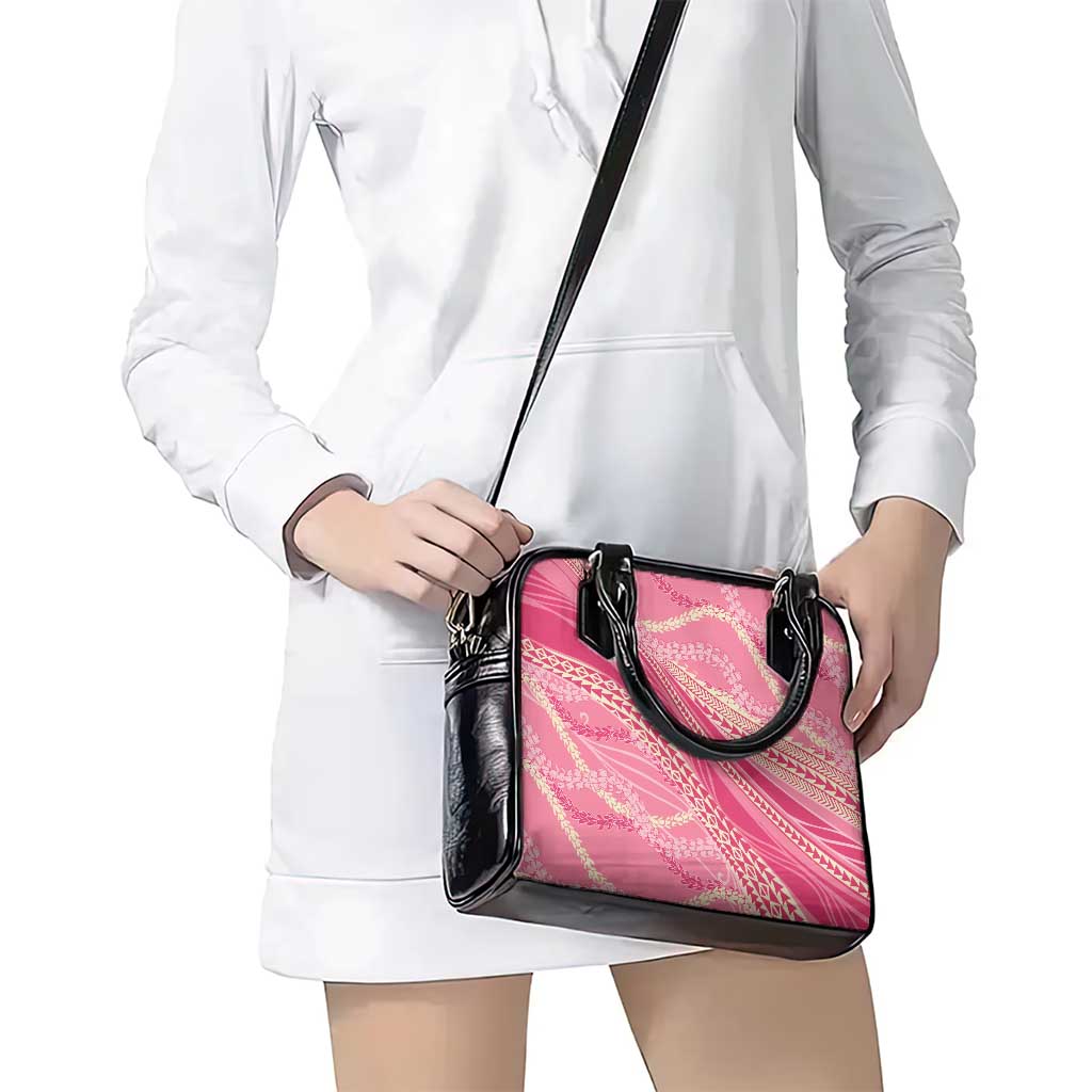 Polynesian Puakeniken Pikake Twisted Lei Shoulder Handbag Rose Pink LT7 - Polynesian Pride