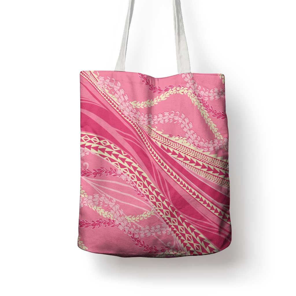 Polynesian Puakeniken Pikake Twisted Lei Tote Bag Rose Pink LT7 - Polynesian Pride