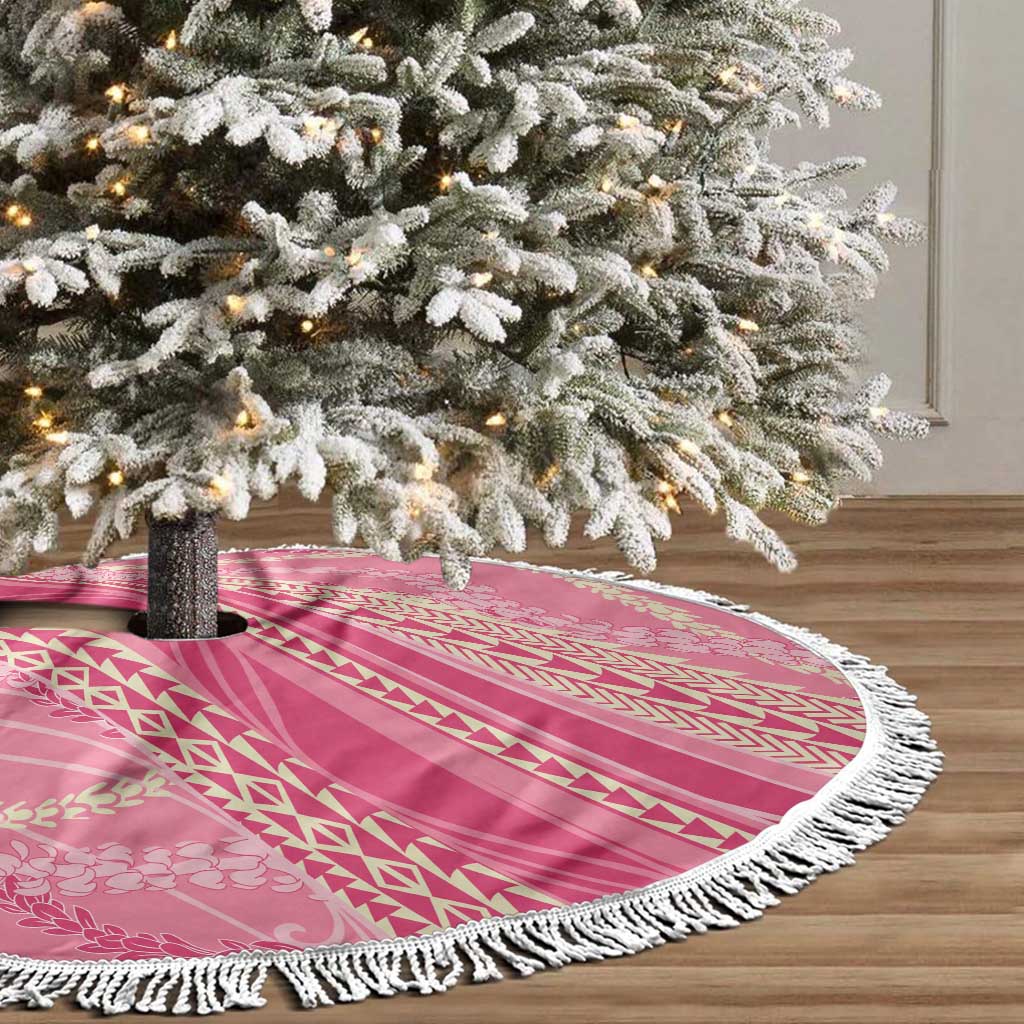 Polynesian Puakeniken Pikake Twisted Lei Tree Skirt Rose Pink LT7 - Polynesian Pride