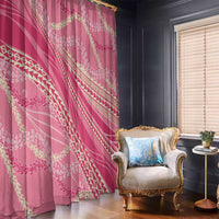 Polynesian Puakeniken Pikake Twisted Lei Window Curtain Rose Pink LT7 - Polynesian Pride